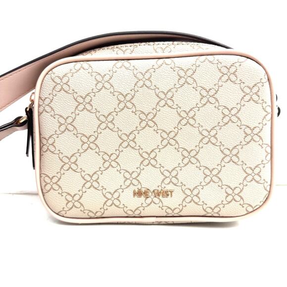 Nine West Tan & Blush Pink Small Crossbody Purse - Picture 2 of 9